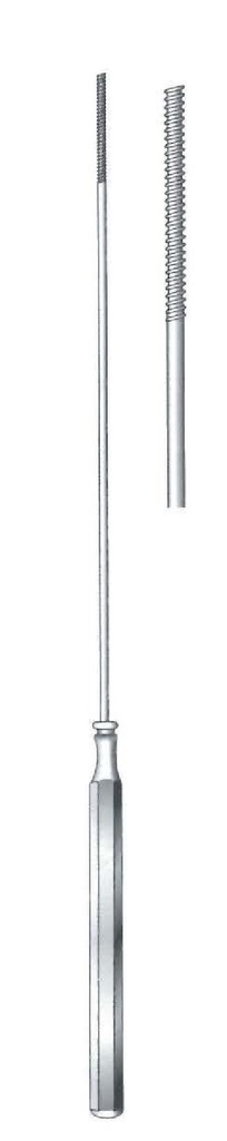 Applicator for cotton with thick handle, threaded - length = 28 cm / 11 "