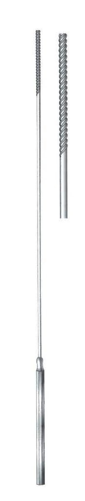 Applicator for cotton with thin handle, threaded - length = 28 cm / 11 "