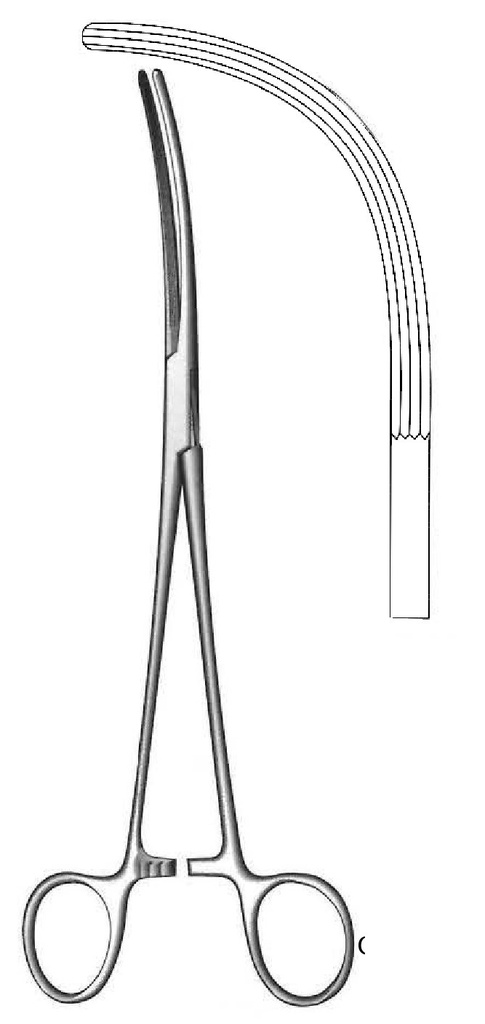 Pinza para arteria Crafoord-Sellors - longitud = 24 cm / 9-1/2"