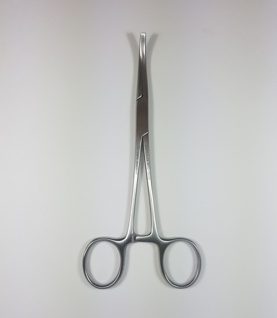 Pinza para arteria Crile, curva, dientes 1:2 - longitud = 14 cm / 5-1/2"