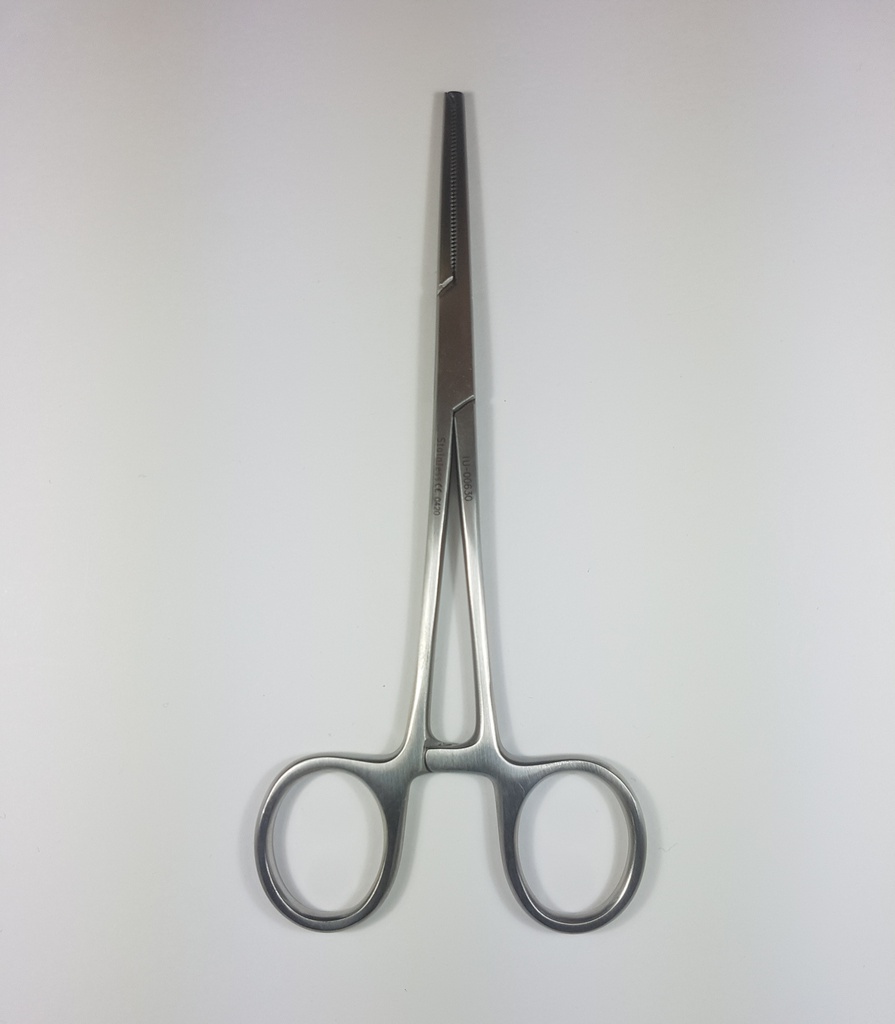 Crile artery clamp, straight, teeth 1: 2 - length = 14 cm / 5-1 / 2 "