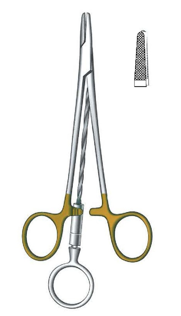 Pinza para torsión de alambre Corwin, TC Gold - longitud = 16 cm / 6-1/4"