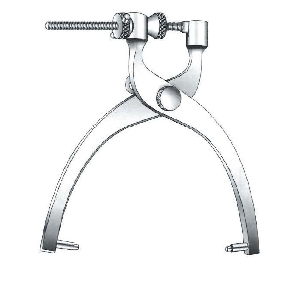 Pinza para tracción craneal Crutchfield, patrón medio.