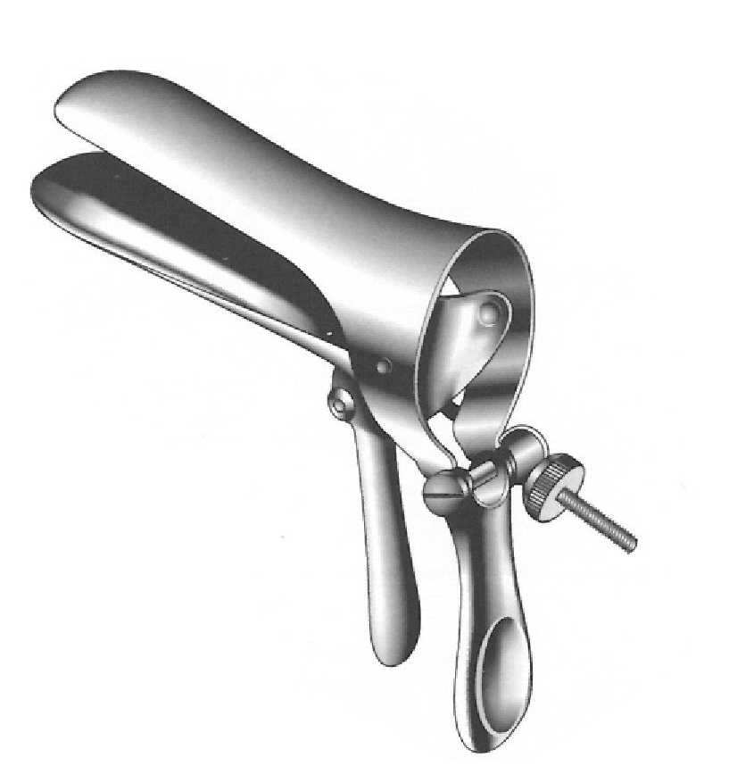 Espéculo vaginal Cusco con extremo cerrado - valva = 75 x 32 mm