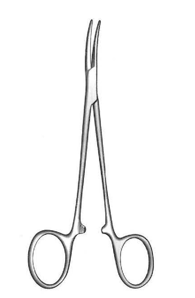 Pinza para arteria Cushing, curva - longitud = 14.5 cm / 5-3/4"