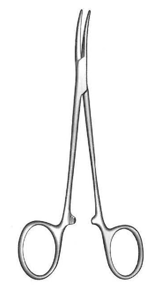 Pinza para arteria Cushing, recta - longitud = 14.5 cm / 5-3/4"