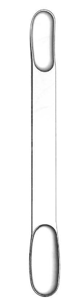 Espátula cerebral Cushing, doble extremo - longitud = 17 cm / 6-3/4"