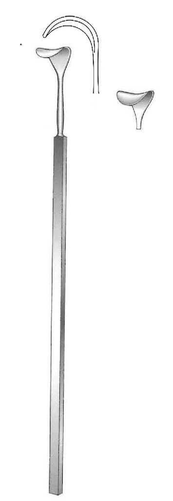 Separador Cushing, ancho = 8 mm - longitud = 24 cm / 9-1/2"