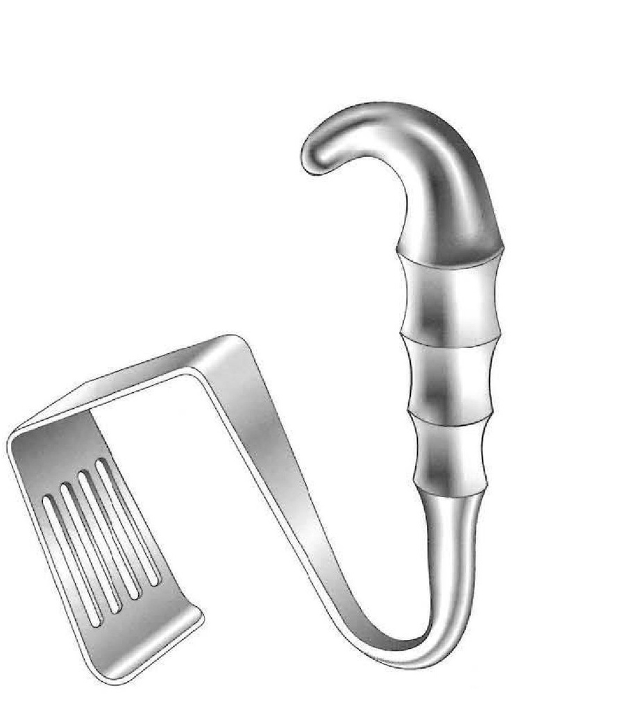 Separador escapular Davidson, valva = 75 x 90 mm - longitud = 16 cm / 6-1/4"