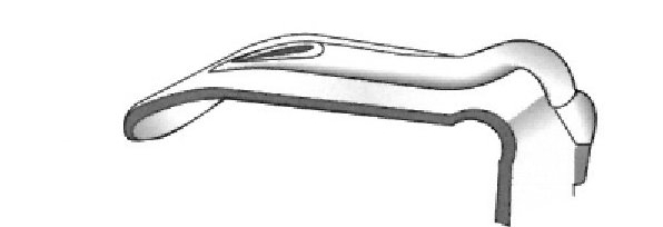 Davis -Boyle lingual depressor - long x width = 22 x 60 mm