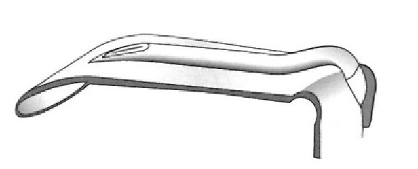 Davis -Boyle lingual depressor - long x width = 25 x 75 mm