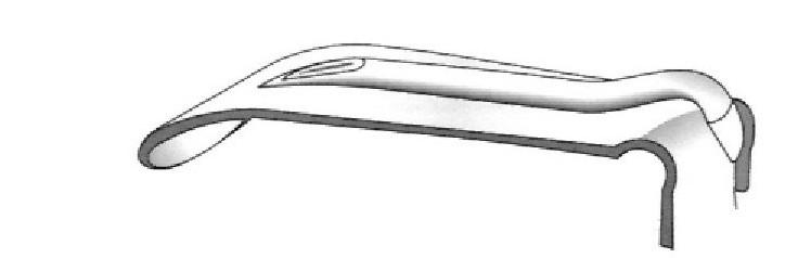 Davis -Boyle lingual depressor - long x width = 25 x 90 mm