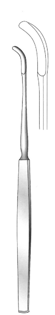 Bisturí para amígdalas Day - longitud = 21.5 cm / 8-1/2&quot;