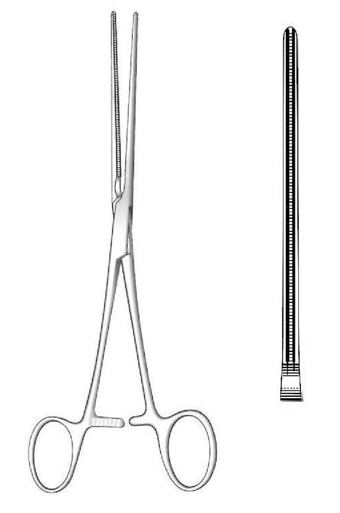 Pinza vascular multiuso Bainbridge, recta - longitud = 18 cm / 7"