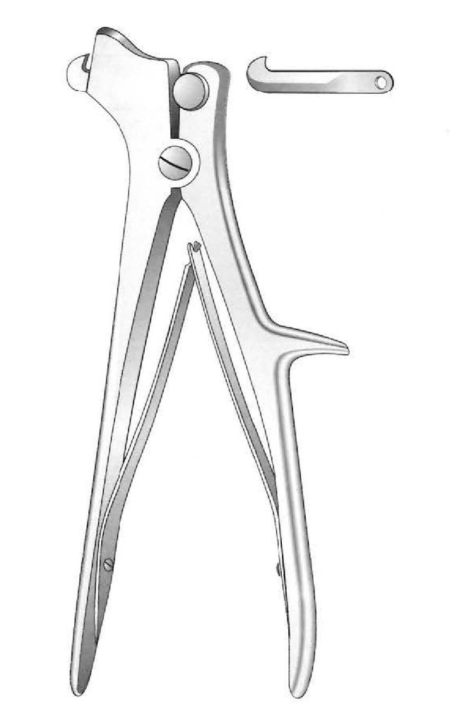 Pinza craneal De Vilbiss - longitud = 21 cm / 8-1/4"