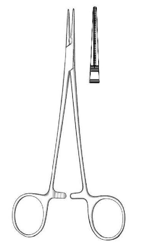 Pinza hemostática Debakey-Mosquito, recta - longitud = 15 cm / 6"