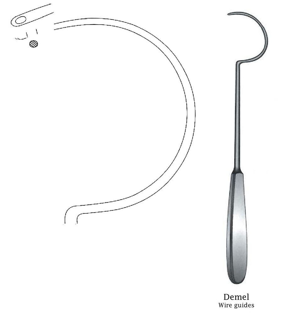 Guía de alambre Demel, figura 1 - longitud = 30.5 cm / 12"