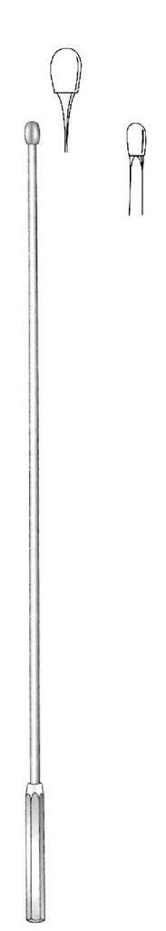 Dilatador para cálculo biliar Desjardins, ancho grueso, figura 1 - longitud = 28 cm / 11"