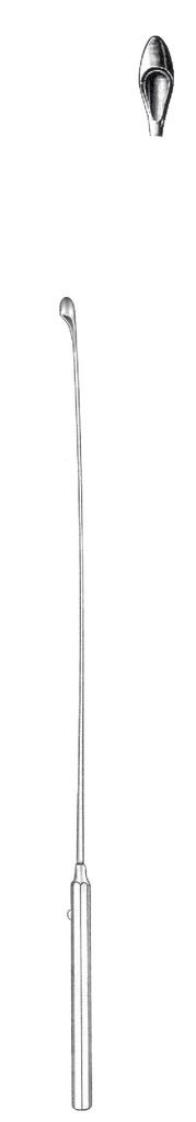 Dilatador para cálculo biliar Desjardins, elástico, pequeño, figura 1 - longitud = 30 cm / 12"