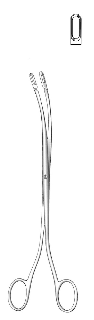 PInza para cálculo biliar Desjardins, tijera corta, figura 1 - longitud = 23 cm / 9"