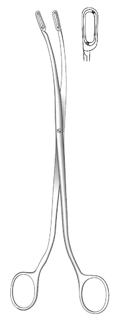 Desjardins biliary calculation clamp, Figure 2 - Length = 23 cm / 9 "