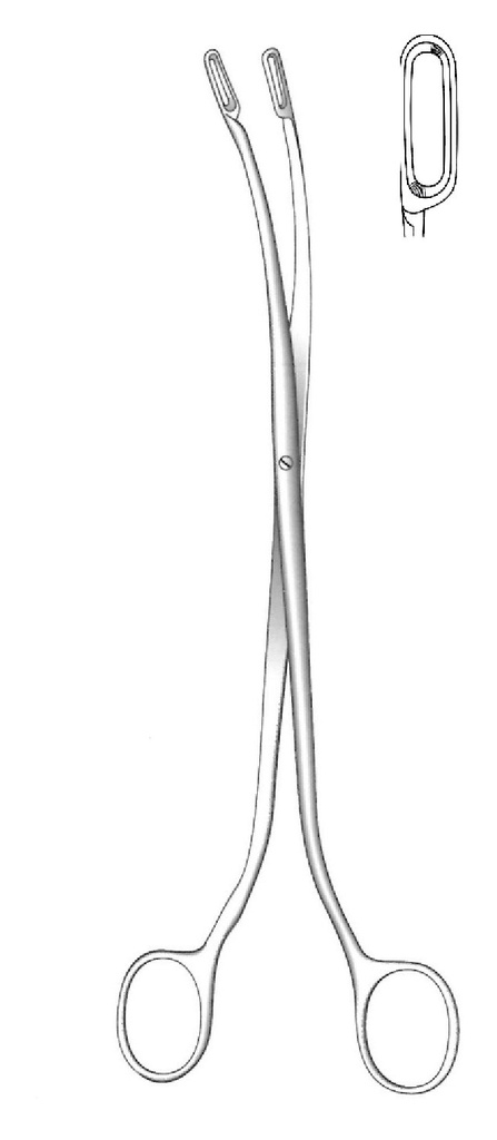 PInza para cálculo biliar Desjardins, figura 3 - longitud = 23 cm / 9"