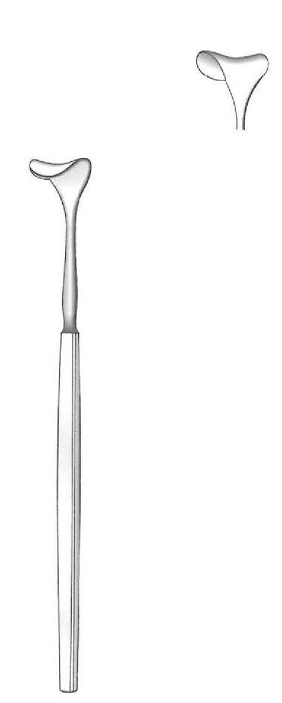 Separador para párpado Desmarres, ancho = 12 mm - longitud = 13 cm / 5"
