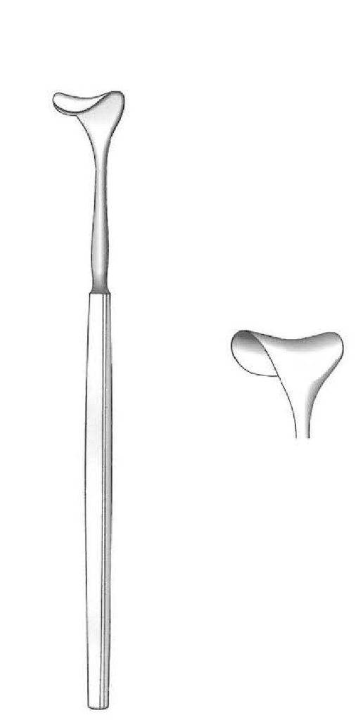 Separador para párpado Desmarres, ancho = 16 mm - longitud = 13 cm / 5"