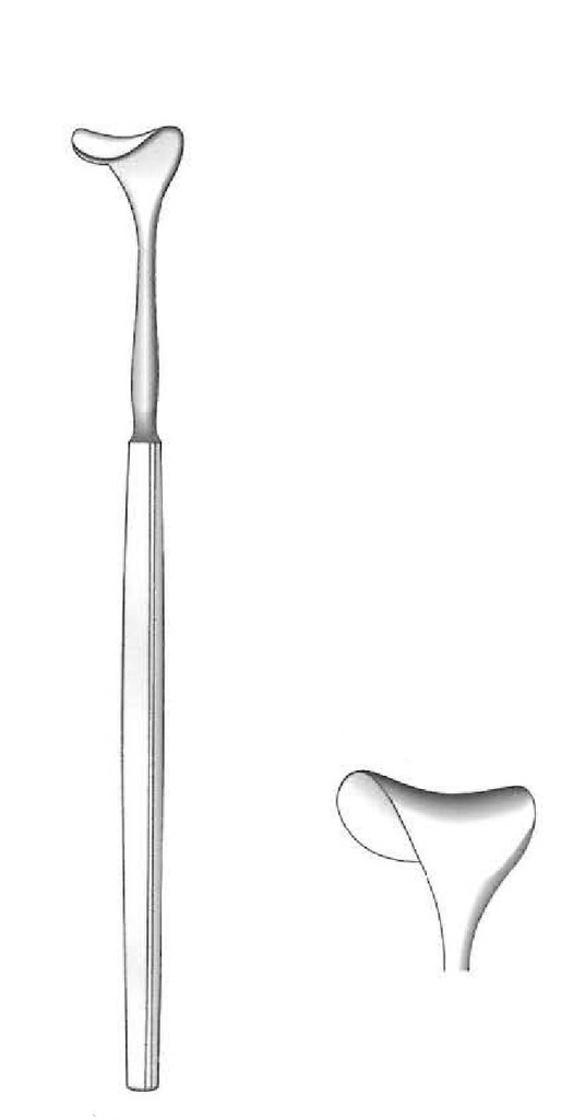 Desmarres Eyelid Retractor, width = 18 mm - length = 13 cm / 5"