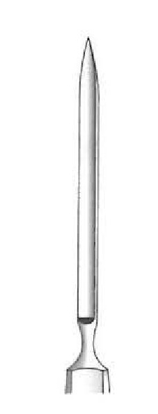 Bisturí for deutschmann cataracts - length = 13 cm