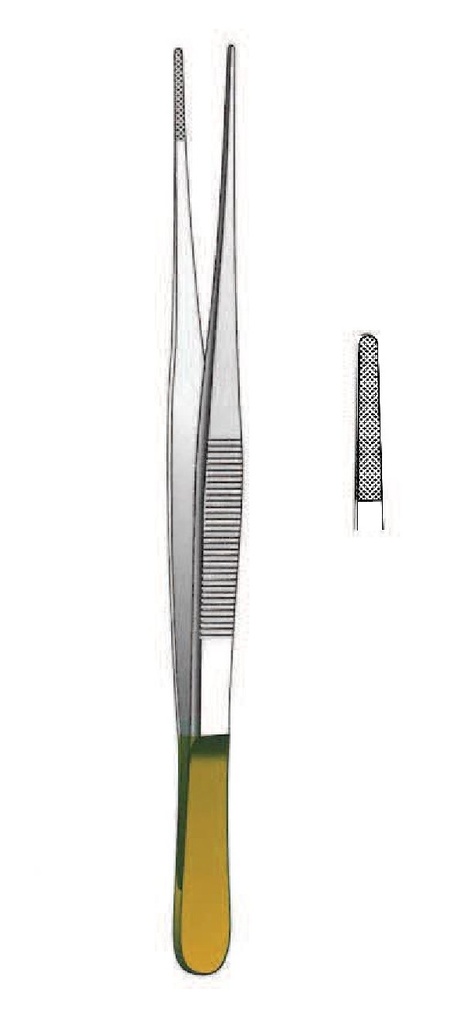 Dissection clamp, Gold TC - length = 20 cm / 8 "