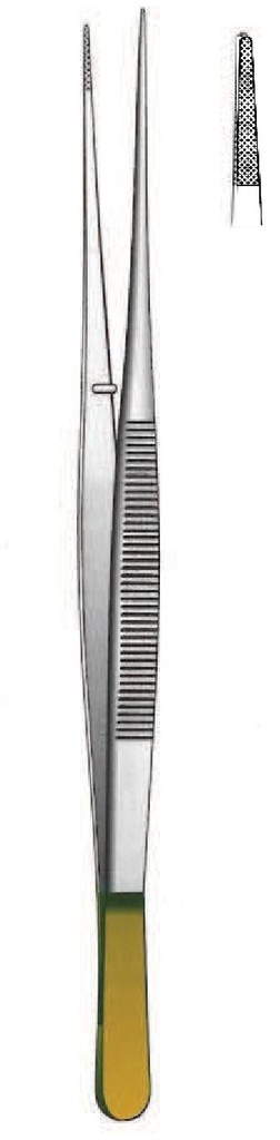 Pinza para disección, TC Gold - longitud = 23 cm / 9"