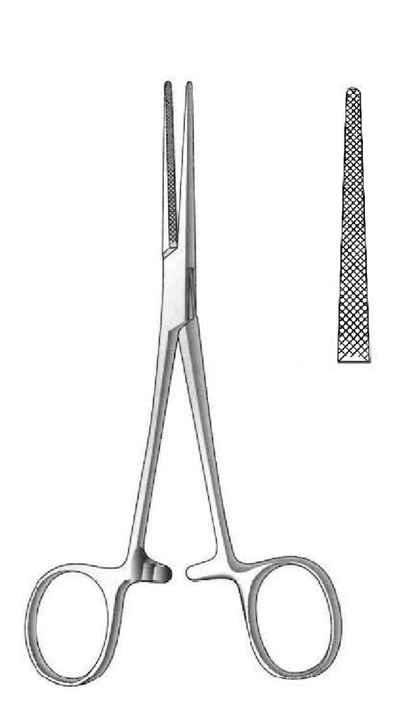 Pinza para arteria Dixon-Lovelace, recta - longitud = 16 cm / 6-1/4"