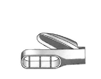 Pinza para muestras y biopsia cervical Douay - longitud = 25 cm / 10"