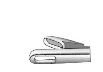 Pinza para muestras y biopsia cervical Douay-Collin - longitud = 20 cm / 8"