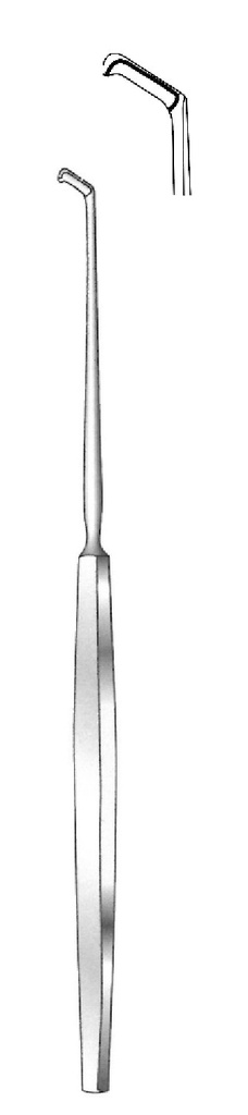 Bisturí para amígdalas Douglas, angulado - longitud = 21 cm / 8-1/4&quot;