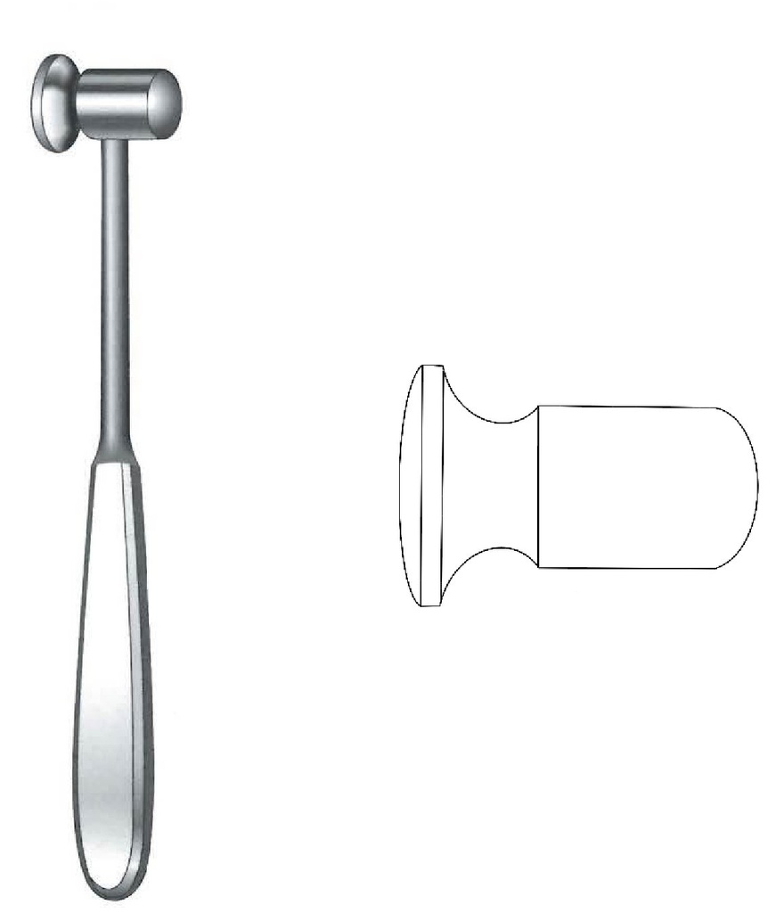 Martillo para huesos Doyen, diámetro = 30 mm
