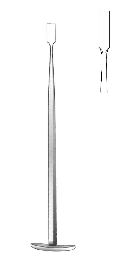 Osteótomo Dunn-Dautrey, valva = 4 mm - longitud = 16.5 cm / 6-1/2"