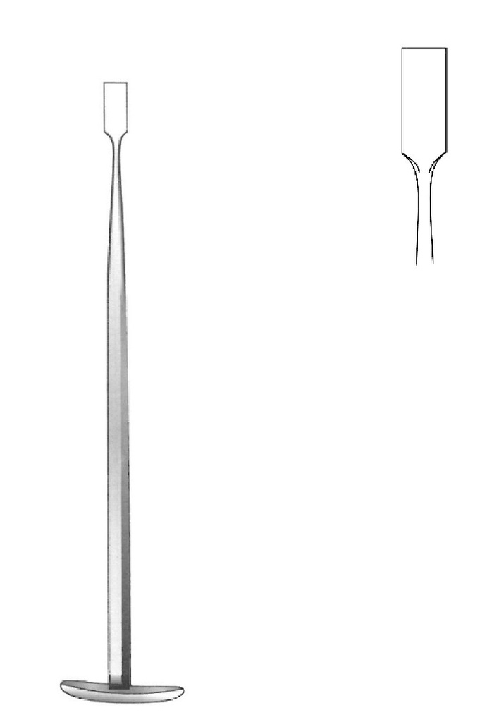 Osteótomo Dunn-Dautrey, valva = 6 mm - longitud = 16.5 cm / 6-1/2"