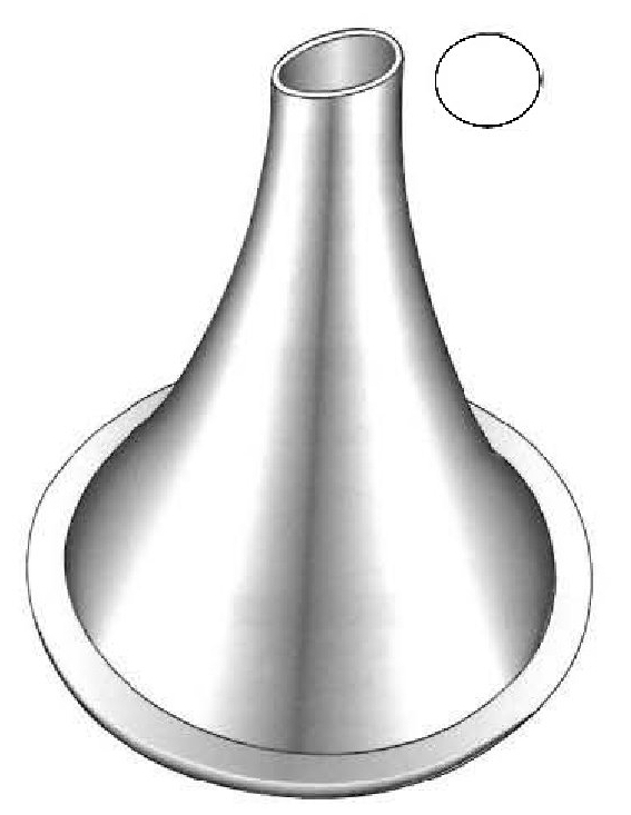 Ear speculum, angled extreme, Figure 8
