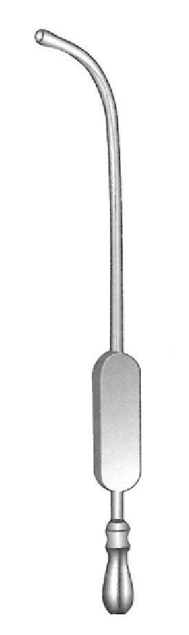 Cánula de Aspiración Eicken-Killian Fig. 1 para Antro con Punta Curvada, Diámetro de 3 mm - Longitud de 14 cm