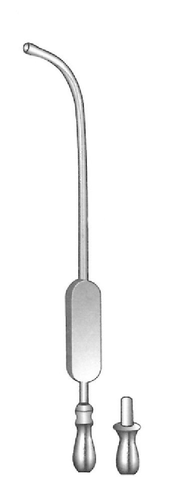 Cánula de Aspiración Eicken-Killian Fig. 2 para Antro con Punta Curvada, Diámetro de 3 mm - Longitud de 14 cm