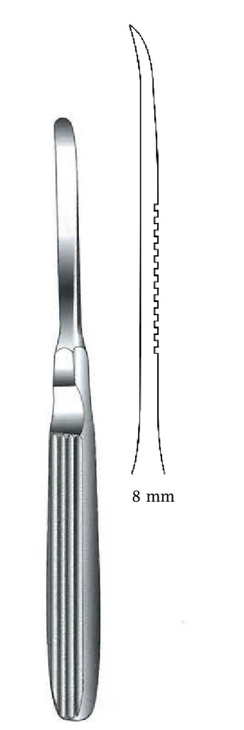 Elevator, tip = 8 mm - length = 17 cm / 6-3 / 4 "