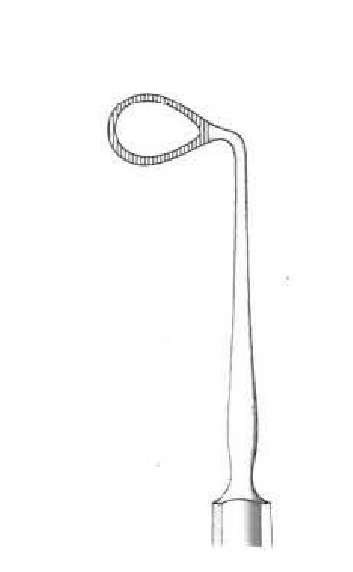 Elschnig enucleation teaspoon, left