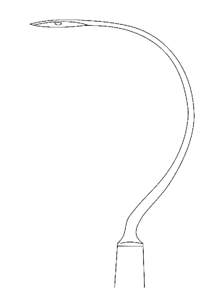 Emmet Ligature Needle, long tip - length = 23 cm / 9"