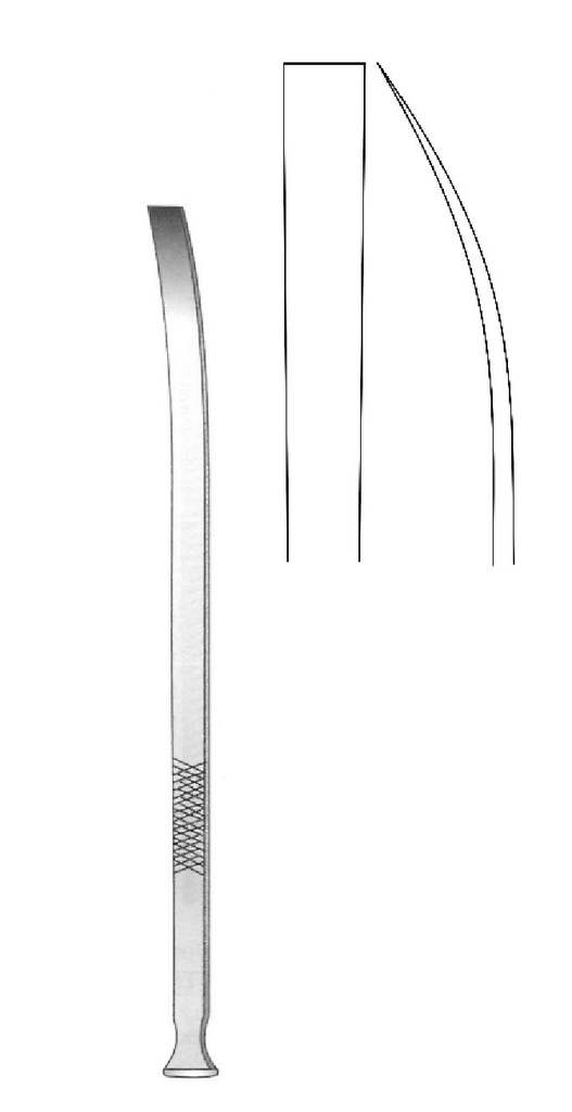 Osteótomo Epker-Bauer, valva = 8 mm - longitud = 17.5 cm / 7"
