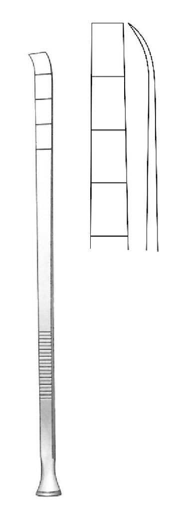 Epker osteotome, strong curve, valva = 6 x 1.2 mm