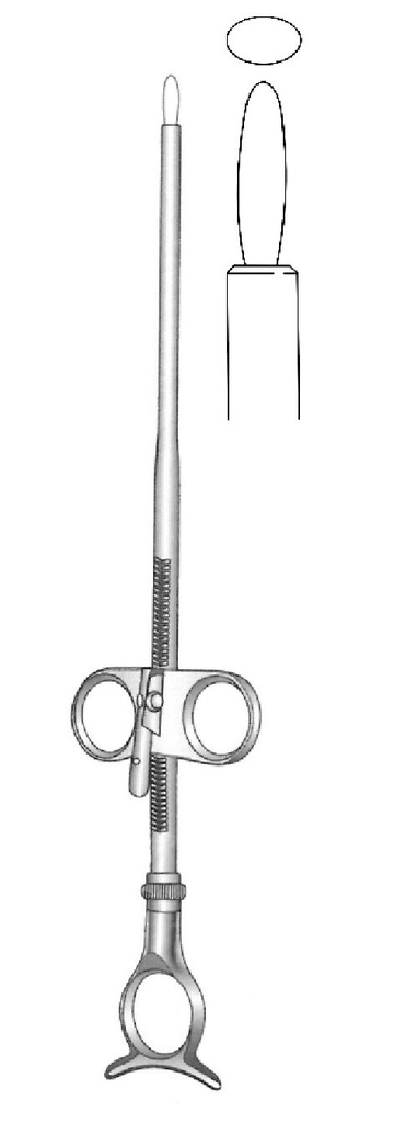 Cierranudos para amígdalas Eves con trinquete - longitud = 28 cm / 11"