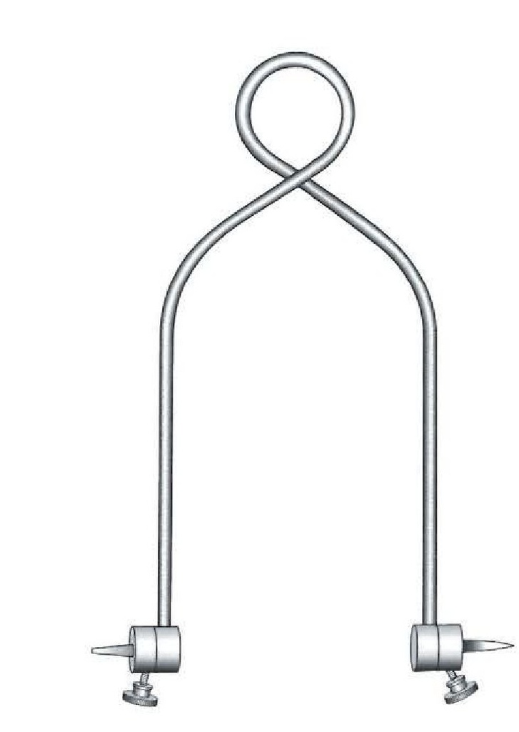 Arco para tracción de alambre Bohler para fémur y rodilla - tamaño = 11 x 17 cm, 4-1/4&quot; x 6-1/4&quot;