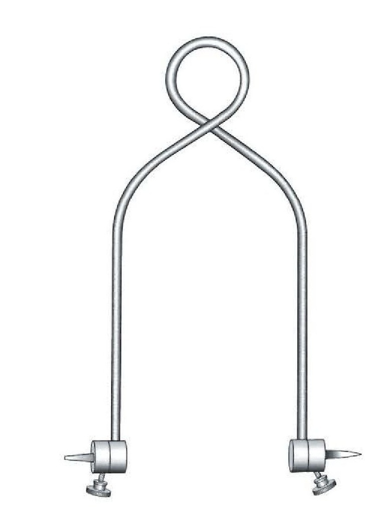 Bohler wire traction arch for femur and knee - size = 15 x 23 cm, 6 "x 9"